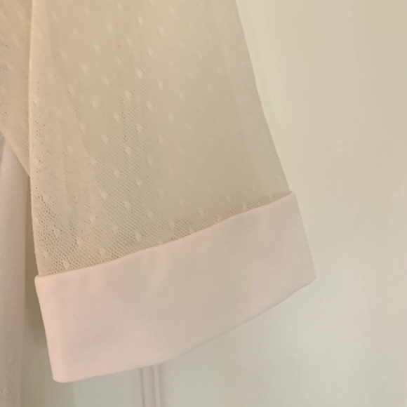 DIVIDED SHEER SWISS DOT MIDI DRESS TULLE SIZE 8 NWOT - Picture 6 of 14